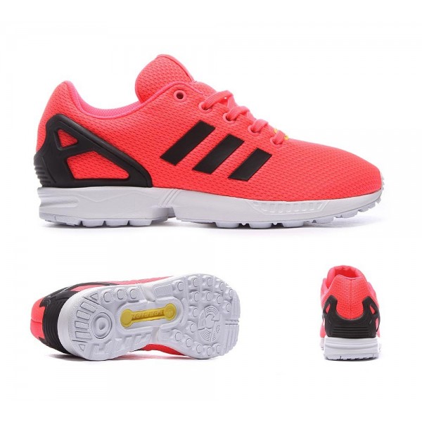 Adidas Originals Junior ZX Flux Trainer Flash-Rot ...