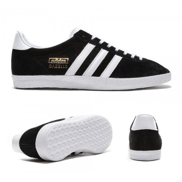 Adidas Originals Gazelle OG Sneaker Schwarz Weiß ...