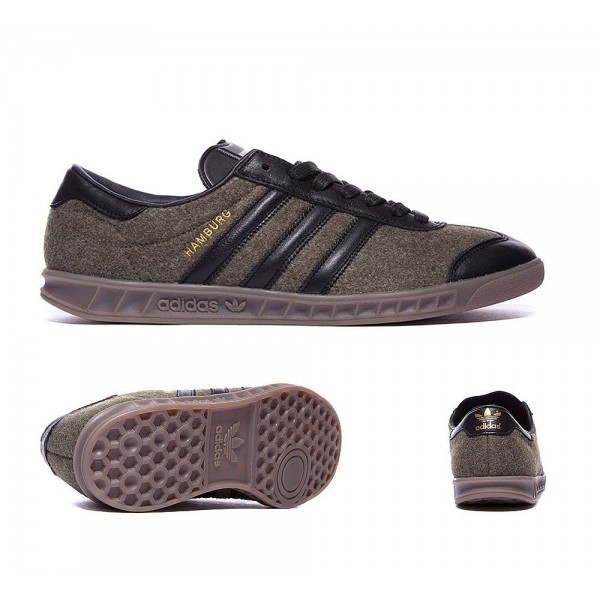 Adidas Originals Hamburg Trainer Jungle Ink Black ...