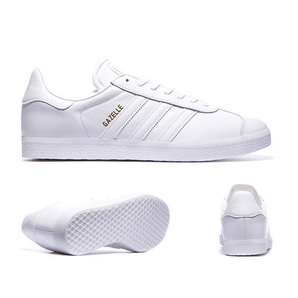 Adidas Originals Gazelle Sneaker Weiß und Gold-Me...