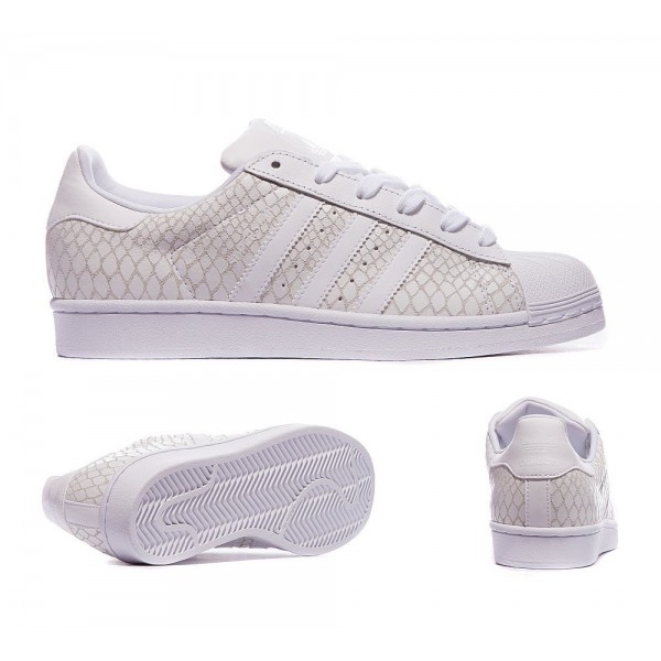 Adidas Originals Damen Superstar Croc Sneaker Wei...