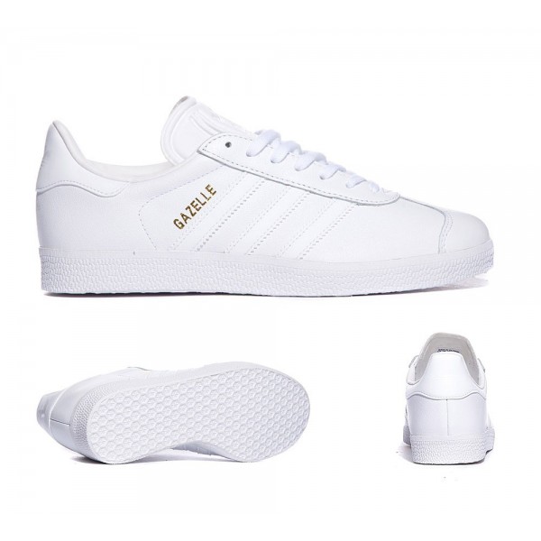 Adidas Originals Damen Gazelle Sneaker Weiß und G...