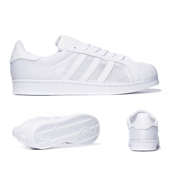 Adidas Originals Superstar Mesh-Trainer Triple-Wei...