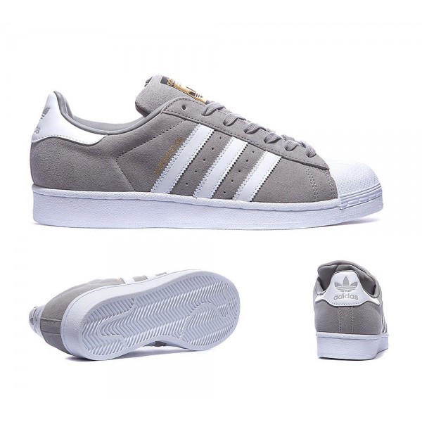 Adidas Originals Superstar Turnschuhe aus Wildlede...