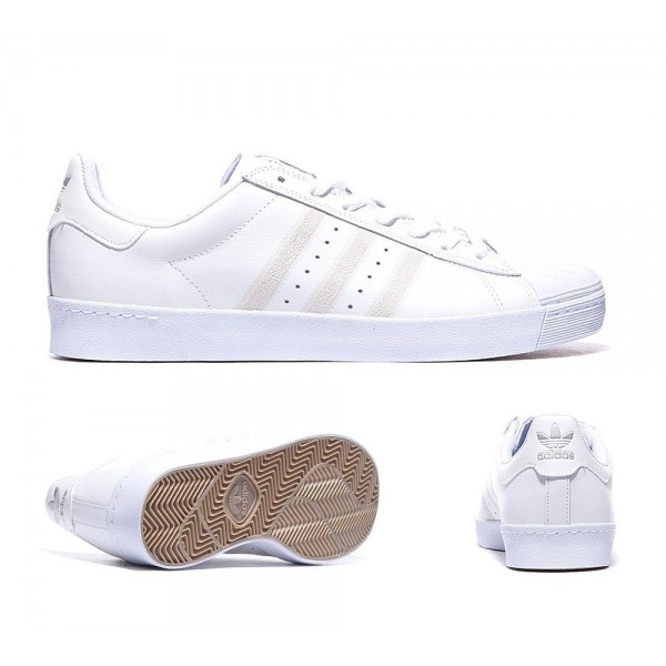 Adidas Originals Superstar Vulcanised Sneaker Wei...