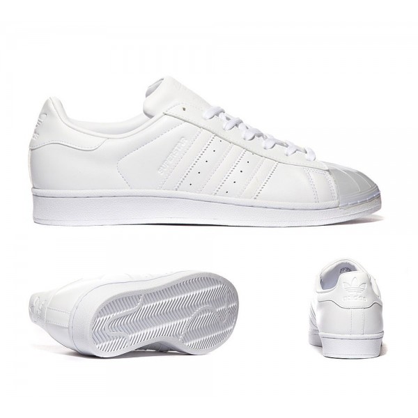 Adidas Originals Superstar Glossy Toe Sneaker Wei...